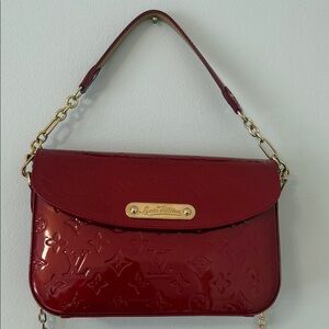 Louis Vuitton Burgundy Patent Shoulder Bag